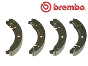 Zapatas de freno de mano (juego de 4). Porsche 924 2.0L 1976-85 - 477609537D, 477609537B, 477609537C - S85501