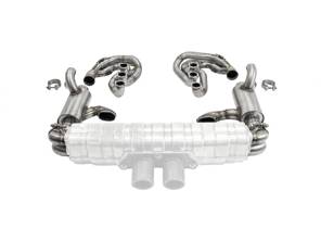 CARGRAPHIC GT Sport排气系统，复古风格，带ID45 GT消音器、加热功能，无阀门，适用于GT3消音器。保时捷964 Carrera 2/4/RS - 96411104504, 96411104605, 96411104502, 96421103905, 96421103932, 96421104004, 997111027A1