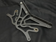 Cerniere per cofano posteriore scanalate con supporti regolabili a sgancio rapido. Porsche 911/912/930 1965-89 - 91151203500, 90151203620GRV, 93051203600GRV - DecklidHingeSlot_Grey, DecklidHingeSlot_Silver, DecklidHingeSlot_Black
