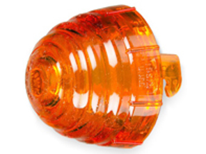 Lente indicatore di direzione anteriore, gialla, rotonda. Porsche 356 - 64463141106, 1695451100