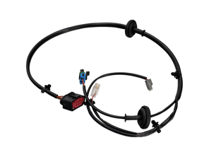 Faisceau de câblage pour aileron statique/fixe de capot moteur avec 3e feu stop Porsche 997.1 / 997.2 - 99762267070, P9971DCTL