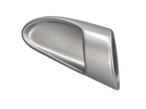 Poignée de porte intérieure, finition argent galvanisé. Porsche 987 Boxster / Cayman / 997.1 / 997.2 (2005-2013) - 99755546101V05, 99755546201V05, 99755546100V05, 99755546200V05