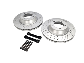 ACHTER Remschijf UPGRADE naar 350mm Pakket Porsche 996C4S / 996 Turbo Zimmermann - 3604109602, 99735240502ABS, 99735240502, 99735240602ABS, 99735240602