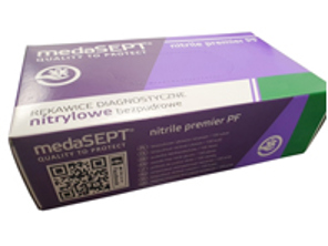 Nitrile powder free gloves - Box of 100 - A4806LRG, A4806MED