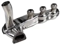 Uitlaat warmtewisselaar in RVS Ø41mm buis. Porsche 930 Turbo 1975-83 - 1623105900, 91.103, 91.103S41, 93021102103, 93021103301 - 1623105900