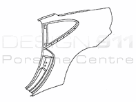 Rear 1/4 Panel Targa. Porsche 996 C2 / C4 - 99650396111GRV, 99650396211GRV