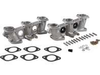 PMO induction tall inlet manifold set for 46mm carburettor. Porsche 911 2.7ltr through to 3.0ltr MFI with ported cylinder head - PM-O904-0, PM-O905-0