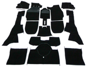 Complete interior carpet set for Porsche 911/912 1968 Targa LHD