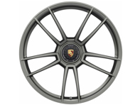 Llanta de aleación trasera Center Lock Turbo S en acabado Silk-Gloss Platinum 21" 11J ET66 (Invierno) - 992601025ABOB5