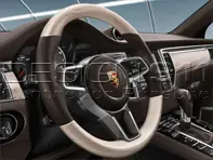 Multi-function Sports Steering Wheel in Whitewashed Oak. Porsche Macan - 95B04440000, 95B04440000A34, 95B04440000OE5, 95B04440000OK6, 95B044400006H6, 95B044400009J9