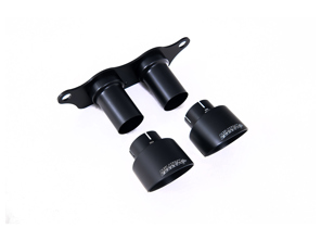 Embellecedores de escape Milltek GT-100 Cerakote negros. Porsche 991.2 GT3 / GT3 RS 2018-20 - 99111125390, 99111125393, 99111125391, 99111125392, 99111125395, 99111125380, 99111125791, 9GT251697F - SSXPO132