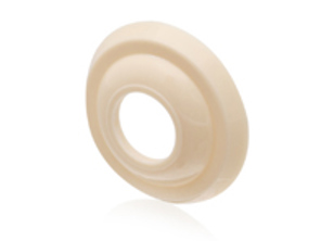 Rozet voor deurkruk en raamslinger, Wit. Porsche 356 - 64455289101300