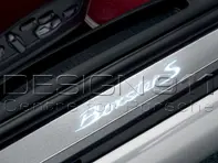 Side Sills Trims in Stainless Steel with Logo, Illuminated. Porsche 981 Boxster / 718 (982) Boxster - 98104480010, 98104480011