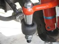 Rubber boots for use with spherical end links