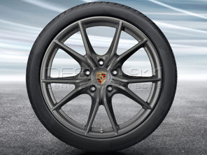 20' 'Carrera S' PLATINUM Alloy Wheels & Tyres Original Porsche for 718 Boxster/Cayman - 98204460204