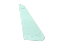 Voorkant 1/4 vensterglas, groene tint. Porsche 911/912 65-68 COUPE - 90154250135, 90154250235