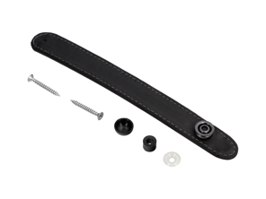 Seat belt guide, in Black, for Sports seat. Porsche 987 Boxster / 987C Cayman - 987521181008YR, 987521182008YR