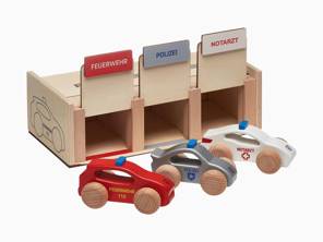 Wooden Emergency Vehicle Set - WAP0407000PHZA, WAP0406240SHAT, WAP0406220RHZA, WAP0406210RCAY, WAP0406200PTHA, WAP0406100PTHA, WAP0406230SHAS, WAP0400300J, WAP0400400J, WAP0400500J, WAP0400100NRTR, WAP0400020L0EF