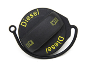 Tappo del serbatoio del carburante con cinghia di fissaggio. Porsche 95B.1Macan - 95B201550D, 95B201550A