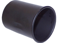 Tubos de escape, Cortos - Negros. Porsche 911 - 91111124500, 91111121502, 91111121503 - 1620700400