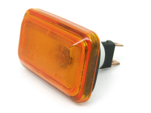 Zijknipperlichten vierkant, AMBER. Porsche 924/ 944/ 968/ 993/ 964/ 911 - 4A0949101 - 4A0949101