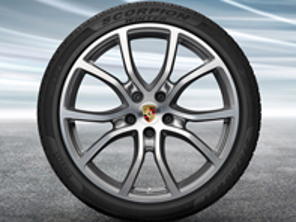 Jantes alliage 21' Cayenne Design exclusif et pneus d'hiver Porsche d'origine - 9Y0044610J