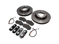 ANTERIORE Pacchetto pastiglie freno e disco freno. Porsche 996 C4S / 996 Turbo - 99635140904, 99635141004, 99635194913, 99635108901, 99661236501