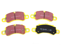 EBC GELBE Bremsbeläge 'Fast Road' vorn. Porsche 991.2 Carrera / 982 Boxster S / 982 Cayman S - 99135294902, 99135294903, 992698075E, 992698151H - DP42307R