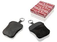 Estuche para llaves de pana con escudo Porsche grabado - PCG90210010