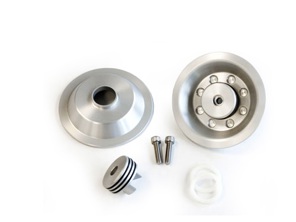 Rennline Aluminium lock / knob set. DRILLED. Porsche 911 84-89 / 964 / 928