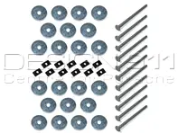 Rear Back Panel Hardware Set. Porsche 356 50-65 - 64453100301 - JG.003.01