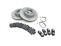 FRONT Brake Pads and Slotted Brake Disc Package for Porsche 996 1997-04 Sebro - 99635140501, 99635140601, 99635294903