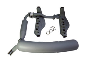 Paquete de escape e intercambiadores de calor para Porsche 911 3.2L 1984-89 - 91122092201, 91133091104, 93011115701, 93011116302, 91111118700, 91111118802, 91111118903, 91122092100