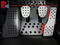 Rennline Aluminium 3 Piece Pedal Set Perforated. Porsche 911/912/914/930/964/993 ALL - P4421