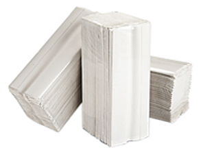 2-laags witte C-vouw papieren handdoeken - 15 pakken van 160 vellen - CWT24002