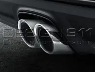 Exhaust Sport Tail Pipes SILVER. Porsche 718 (982) Boxster / 718 (982) Cayman - 98104420010