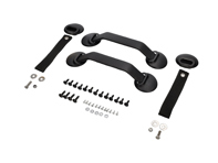 RS-Türverkleidungs-Montagesatz, Schwarz. Porsche 911/930/964/993 - 964555830BK, 96455503X00, 28041121001, 964555251008YR