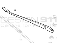 Wischerarm hinten Porsche 997 MKI / 997 MKII TARGA - 99762816900, 99762815901