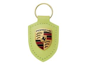 Porsche Crest Key Ring, Cartagena Yellow Metallic. - WAP0503570SWSA