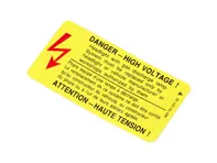Sticker Danger High Voltage. Porsche 993 - 99370163102