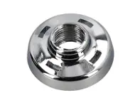 Dashboard schakelaar chromen kunststof rand rozet afwerking. Porsche 911 69-73 - 91161321300 - 10312316119