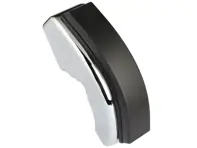 Front bumper chrome overider (horn) with rubber. Porsche 911 1965-73 - 91150501700, 91150501800, 91150501703, 91150501803 - PS5901, PS5902, 9315, 9316, 1684100376, 1684100386