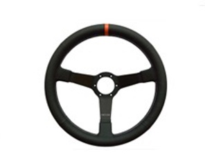 Volante de cuero refrigerado por aire Eau Rouge con indicador naranja de 350 mm. Porsche 911 / 964 / 993 / 924 / 944 / 968 / 928 - 74101, 74100