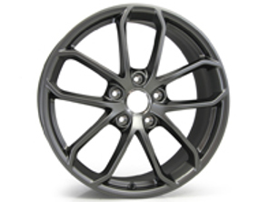 Front 20' 718 Cayman GT4 Alloy Wheel in Platinum satin-matt for Porsche 982 (718) Cayman GT4 - 982601025ABOB5, 982601025AB