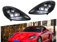 Amélioration des phares à LED - Style HD-Matrix - pour Porsche 718 (982) Boxster / Cayman 2017 (conduite à gauche et à droite) >> - 98204490011 - 982925019/20LL
