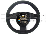 Volante imbottito in alcantara nera. Porsche 997 / 987 Boxster / 987 Cayman - 99704440212, 99704440213, 99704440218