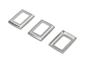 Window switch surround Set of 3 in Alloy. Porsche 911 / 964 / 993 - 9646136210001C, 9646136210101C, 91161362103, 91161362104