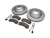 Front brake pads and brake disc package. Porsche Cayman 981 GT4 Zimmermann - 98135140581, 98135140681, 99135194704