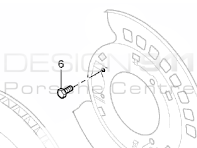 Plaque de protection du disque de frein Boulon. Porsche Cayenne MKI / MKII