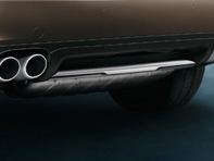 Roestvrijstalen beschermplaat (achter). Porsche Cayenne 958 - 958505834606M7